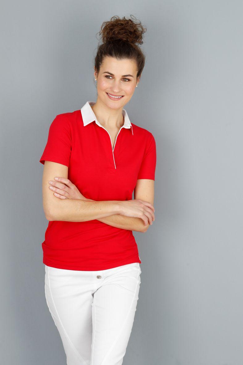 Selene - Rot - Damen Poloshirt